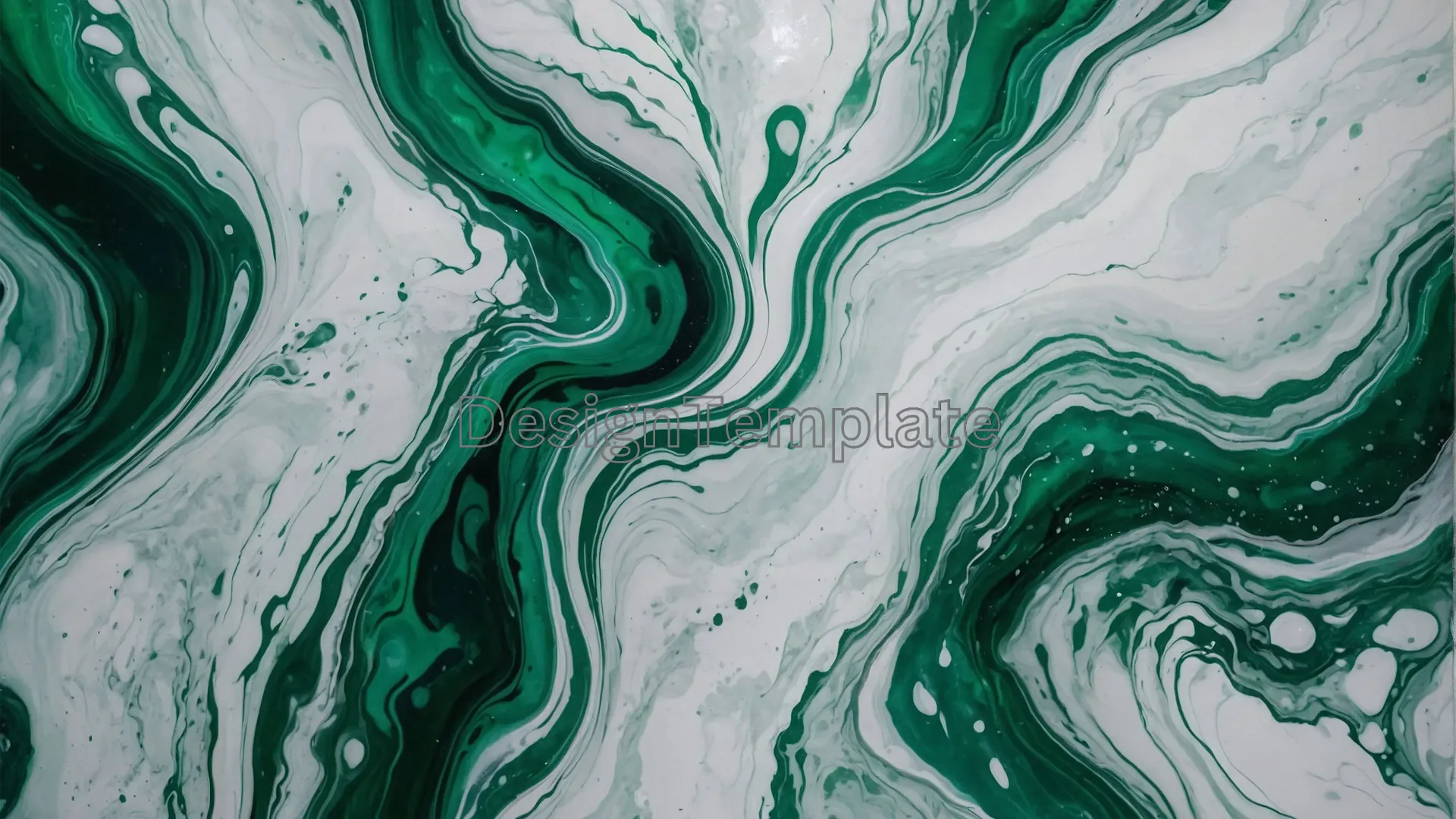 Fluidity Green and White Marble Photo